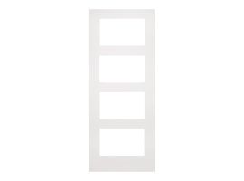 Deanta Coventry White Primed Glazed Door