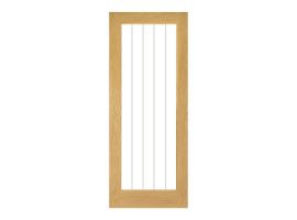 Deanta Ely Prefinished Oak Glazed (1L Full)  Door