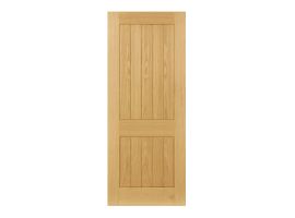Deanta Ely Prefinished Oak 2 Panel FD30 Door