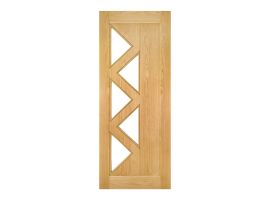 Deanta Ely Prefinished Oak Glazed (5L) Door