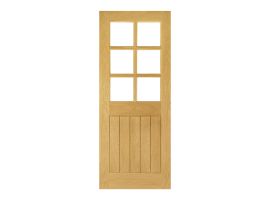 Deanta Ely Prefinished Oak Bevelled Glaze (6L) Door