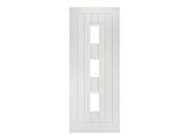 Deanta Ely White Primed Glazed (3L) Door