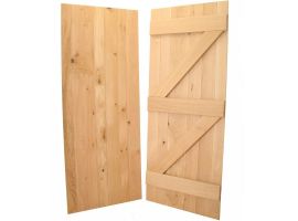 European Oak Ledged and Braced Internal Door