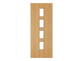 Deanta Galway Unfinished Oak Glazed Door