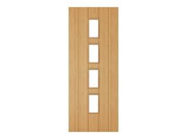 Deanta Galway Unfinished Oak Glazed FD30 Door