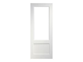 Deanta Madison White Primed Bevelled Glaze Door