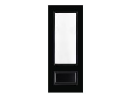 Deanta Sandringham Black Finish Bevelled Glaze Door