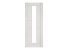 Deanta Seville White Primed Glazed 1L Door