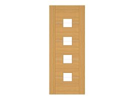 Deanta Valencia Prefinished Oak Glazed Door