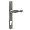 From The Anvil Pewter Patina Cottage Slimline Lever Espag. Lock Set