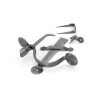 From the Anvil Pewter Patina Medium Bean Thumblatch
