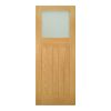Deanta Cambridge Unfinished Oak Frosted Glaze Door
