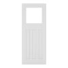 Deanta Cambridge White Primed Glazed Door