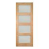 Deanta Coventry Unfinished Oak Frosted Glaze Door