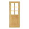 Deanta Ely Prefinished Oak Bevelled Glaze (6L) Door