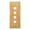 Deanta Pamplona Prefinished Oak Glazed FD30 Door