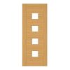 Deanta Valencia Prefinished Oak Glazed Door