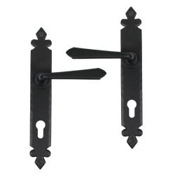 From The Anvil Cromwell Lever Espag. Lock Set - Black