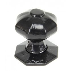 From the Anvil Black Octagonal Mortice/Rim Knob Set