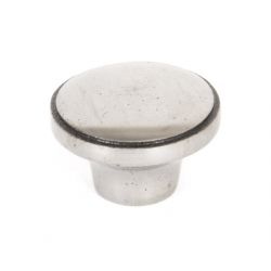 From The Anvil Natural Smooth Ribbed Cabinet Knob