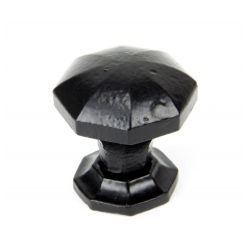 From The Anvil Black Octagonal Cabinet Knob - Small