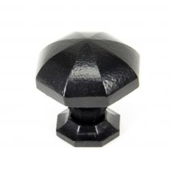 From The Anvil Black Octagonal Cabinet Knob - Large