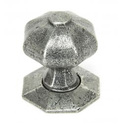 From the Anvil Pewter Patina Octagonal Mortice/Rim Knob Set