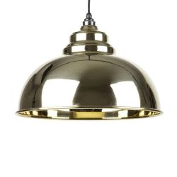 From The Anvil Smooth Brass Interior Harborne Pendant