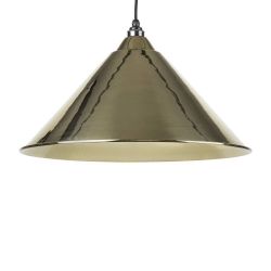 From The Anvil Hammered Brass Interior Hockley Pendant