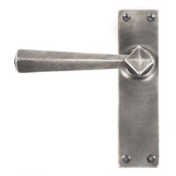 From The Anvil Antique Pewter Straight Lever Latch Set