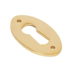From The Anvil Polished Brass Oval Escutcheon