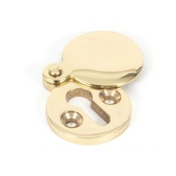 From The Anvil Polished Brass Round Escutcheon