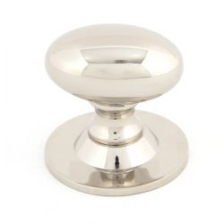 From The Anvil Polished Nickel Oval Cabinet Knob - Large