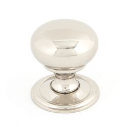 From The Anvil Polished Nickel Mushroom Cabinet Knob - Small