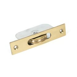 From The Anvil Polished Brass Square Ended Sash Pulley 75kg