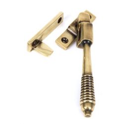 From The Anvil Aged Brass Night Vent Reeded Fastener - Locking