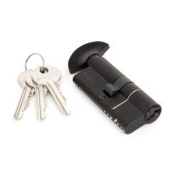 From The Anvil Black 35-35mm Euro Cylinder and Thumb Turn Lock 
