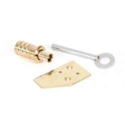 From The Anvil KEY-FLUSH SASH STOP P/BRASS