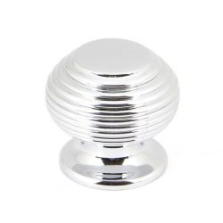 From The Anvil Polished Chrome 30mm Beehive Cabinet Knob