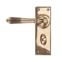 From The Anvil Polished Bronze Reeded Lever Bathroom Set