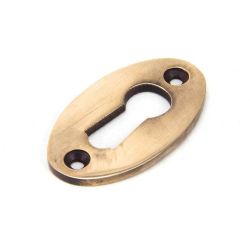 From The Anvil Polished Bronze Oval Escutcheon