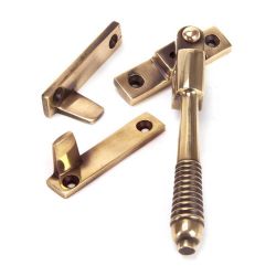 From The Anvil Polished Bronze Night Vent Reeded Fastener - Locking