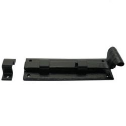 From the Anvil Black Door Bolt Straight 6 inch