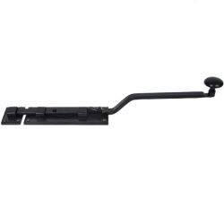 From the Anvil Black Door Bolt Straight 10inch