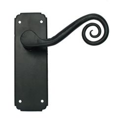 From the Anvil Black Unsprung Monkeytail Lever Latch Hand Set