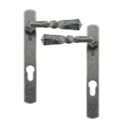 From The Anvil Pewter Narrow Lever Espag. Lock Set