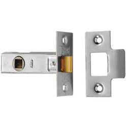 From The Anvil Nickel Plated 2.5" Tubular Mortice Latch - Nickel Plated