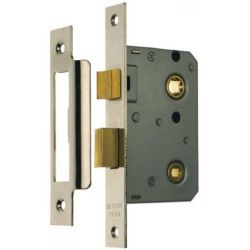 From The Anvil Nickel Plated 2.5" Bathroom Mortice Lock