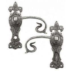 From The Anvil Natural Textured Curly Lever Bathroom Set