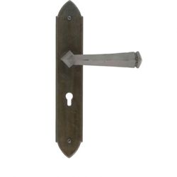 From the Anvil Beeswax Gothic Unsprung Lever Lock Handle Set